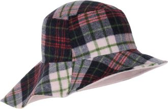 Marc Cain Omkeerbare hoed met ruitpatroon - Dames - Hoeden - Veelkleurig - ONE Size - Wol - Accessoires