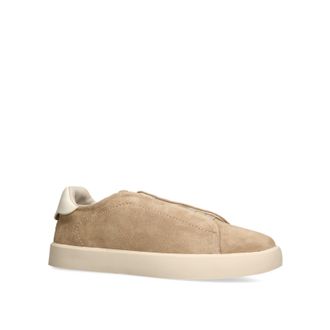 Steve Madden Mens Leather Salsa Beige Sneakers - Size UK 9