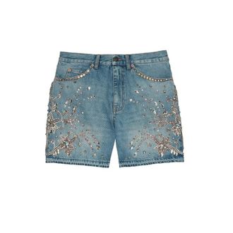 Gucci Denim Shorts - Dames - Korte broeken - Blauw - Maat: W29 Denim