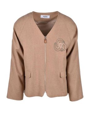 Adish Wool and Nylon Jacket - Beige