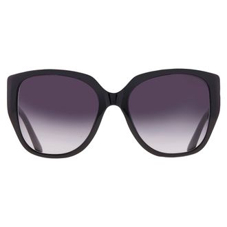 Guess Smoke Gradient Butterfly Ladies Sunglasses GF00040 01B 56
