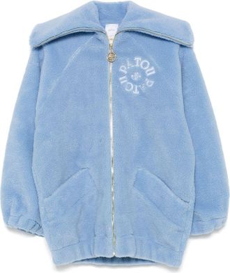 Patou Bomber in shearling - Blu