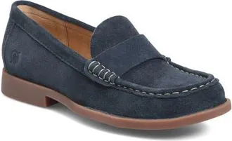 B&oslash;rn Marlina Loafer in Navy Suede at Nordstrom, Size 6.5