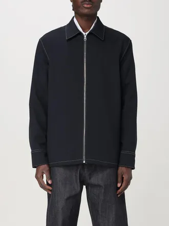 Jil Sander Overshirt in gabardine con zip