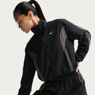 Nike Womens One Woven Jacket in Black | IV5393-010