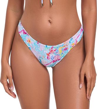 Relleciga Womens Swimwear Bikini Bottoms Brazilian Cut Bottom, Laguna, S