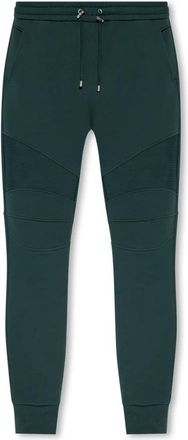 Balmain Trainingsbroeken met Logo - Heren - Sweatpants - Groen - L - Katoen - Broeken