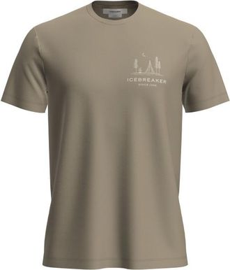 Icebreaker Merino 150 Tech Lite S/S Tee Peaceful Pass Merinoshirt f&uuml;r Herren | beige