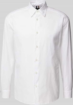 HUGO BOSS Relaxed Fit Freizeithemd mit Kentkragen Modell Cory in Weiss, Gr&ouml;&szlig;e M