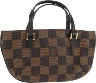 Louis Vuitton Pre-owned Mini Bags, female, Brown, Size: ONE SIZE Pre-owned Damier Ebene Accessory Pouch