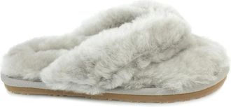 Mou Sheepskin Fur Zori - Dames - Pantoffels - Grijs - 37 EU - Leer - Schoenen