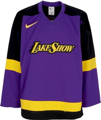 Nike City Edition Lakers Hockey Jack Paars/Zwart - Heren - Fitness - Paars - L - Polyester - Fitness