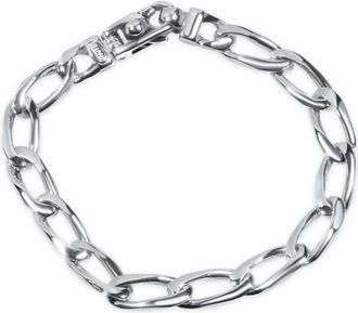 Pompeii3 Mens Link 14k Gold (34gram) or Platinum (55gram) 8.5mm Bracelet 8.5