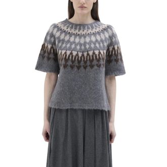 PDR Phisique Du Role Jersey Noruego Manga Corta - Knitwear - Mujer - Gris - S