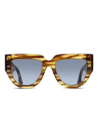 Victoria Beckham striped sunglasses - Brown