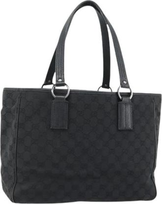 Gucci Pre-owned Tote Bag - Dames - Vintage Shopper - Zwart - ONE Size - Leer - Vintage