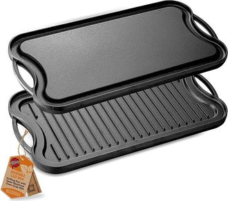 Nutrichef 20In Cast Iron Griddle