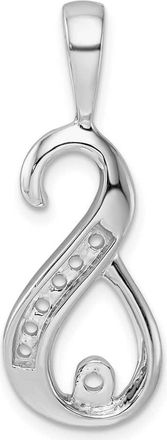 Diamond2Deal 14k White Gold Holds 6-1.9mm stones Peg Slide Mounting