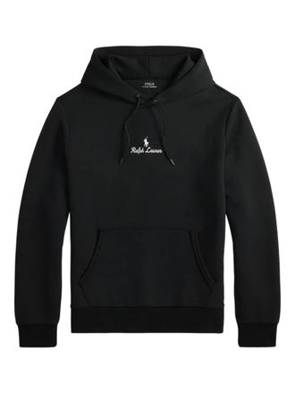 パーカー・フーディ Polo Ralph Lauren Black Cotton-Blend Sweatshirt Embroidered cotton-blend jersey sweatshirt in black - Polo