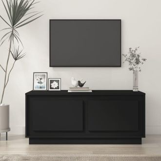 vidaXL Tavolino da Salotto Nero 102x50x44 cm in Legno Multistrato - Vidaxl