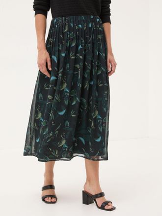 Fat Face FatFace Black Dark Skies Nadine Pleat Skirt