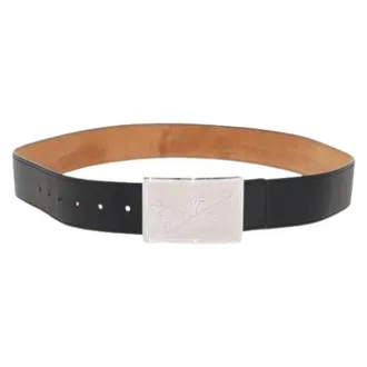 Louis Vuitton Pre-owned Belts, female, Black, Size: ONE SIZE Pre-owned Vintage Leather Belt
