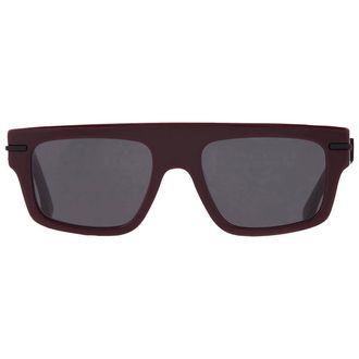 Fendi Smoke Browline Mens Sunglasses FE40091U 69A 54