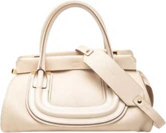 Chlo&eacute; Pre-owned Everston Handbag - Dames - Vintage Handtas - Beige - ONE Size - Leer - Vintage