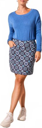 Tribal High Performance Sport Pull On Skort In Riviera