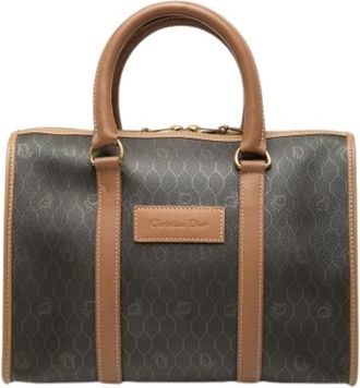 Dior Pre-owned Boston Bag - Dames - Vintage Handtas - Bruin - ONE Size - Vintage