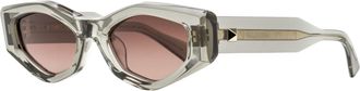 Valentino Unisex V-Tre Sunglasses VLS-101 C Transparent Gray 51mm