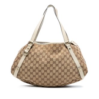 Gucci Tweed handschoen Gg Canvas Abbey D Ring Tote
