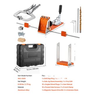 OEM Kit De Plantilla Para Agujeros Ocultos, Construcci&oacute;n De Metal Y Nailon, Incluye Broca Y Accesorios, Versi&oacute;n De Sobremesa