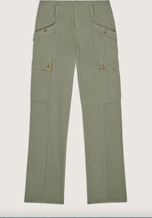 BA&SH Womens Pantalon Dada Pants In Khaki Sage