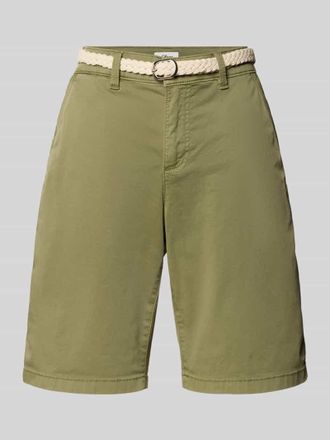 s.Oliver Red Label Regular Fit Bermudas aus Baumwoll-Mix in Khaki, Gr&ouml;&szlig;e 34