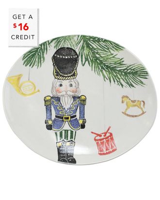 Vietri Vietri Nutcrackers Medium Oval Platter With $18 Credit