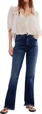 Mother Desperado Jeans In Dark Blue