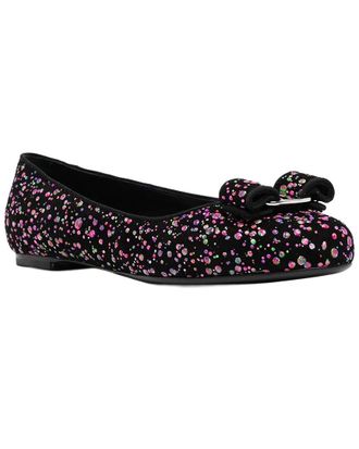 Ferragamo Varina Leather Ballet Flat