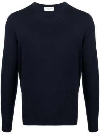 Ballantyne Vest met ronde hals - Blauw