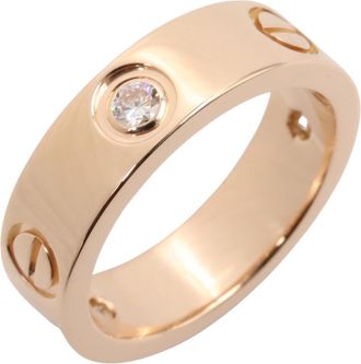 Cartier Gold Clear Pink Gold (18K) Band Ring (Pre-Owned)