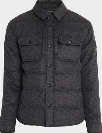 Polo Ralph Lauren Mens Lewis Melton Down Shirt Jacket