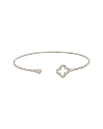 Meshmerise 18K Plated 0.12 Ct. Tw. Diamond Bangle Bracelet