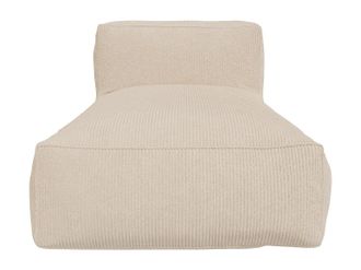 Vente-Unique Penisola in in velluto a coste Beige - NOUMARA