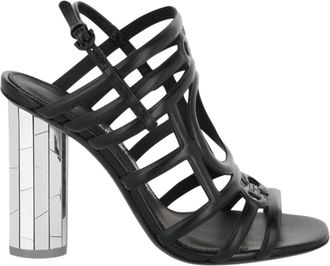 Ferragamo Womens Florenza Slingback Heel Sandals In Black