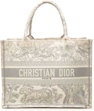 Dior Pre-owned Dior Medium Canvas Embroidered Dioriviera Toile De Jouy Book Tote Unisex 2LEFM074WIIO9TAF
