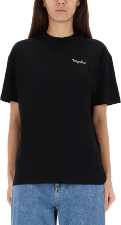 Off-white T-Shirt With Logo-Donna