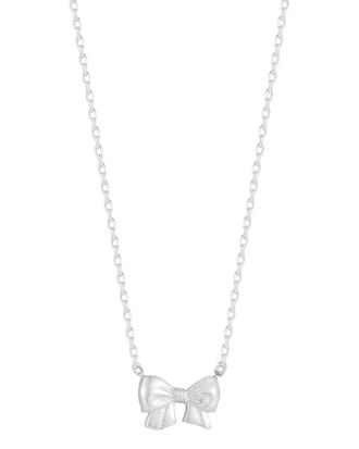 Sphera Milano Silver Bow Necklace
