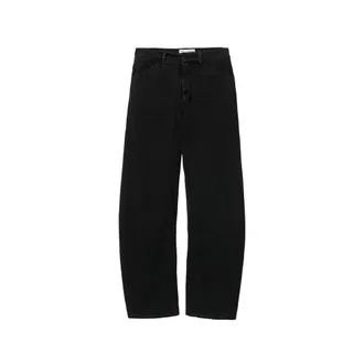 Nili Lotan Tribeca Cotton Pant - female - Nili Lotan - Straight Trousers - Black - 3XS - Trousers
