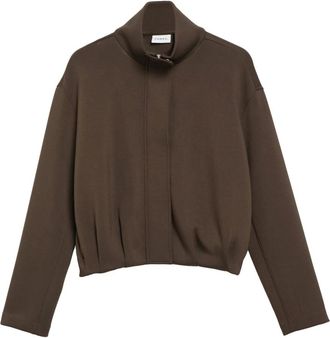 Comma Giacca Corta Bomber - - Jackets - Donna - Marrone - XS