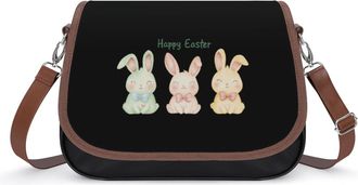 Generic Happy Easter Bunny Rabbitsss Fashion Womens Crossbody Bags Novelty Handbag Shoulder Bag Purse
